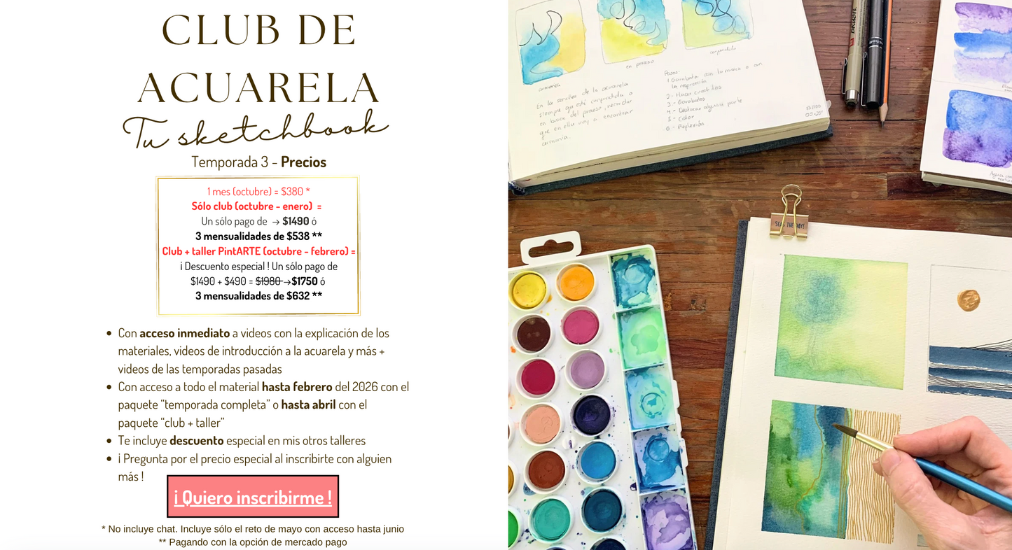 CLUB DE ACUARELA: Mi Sketchbook