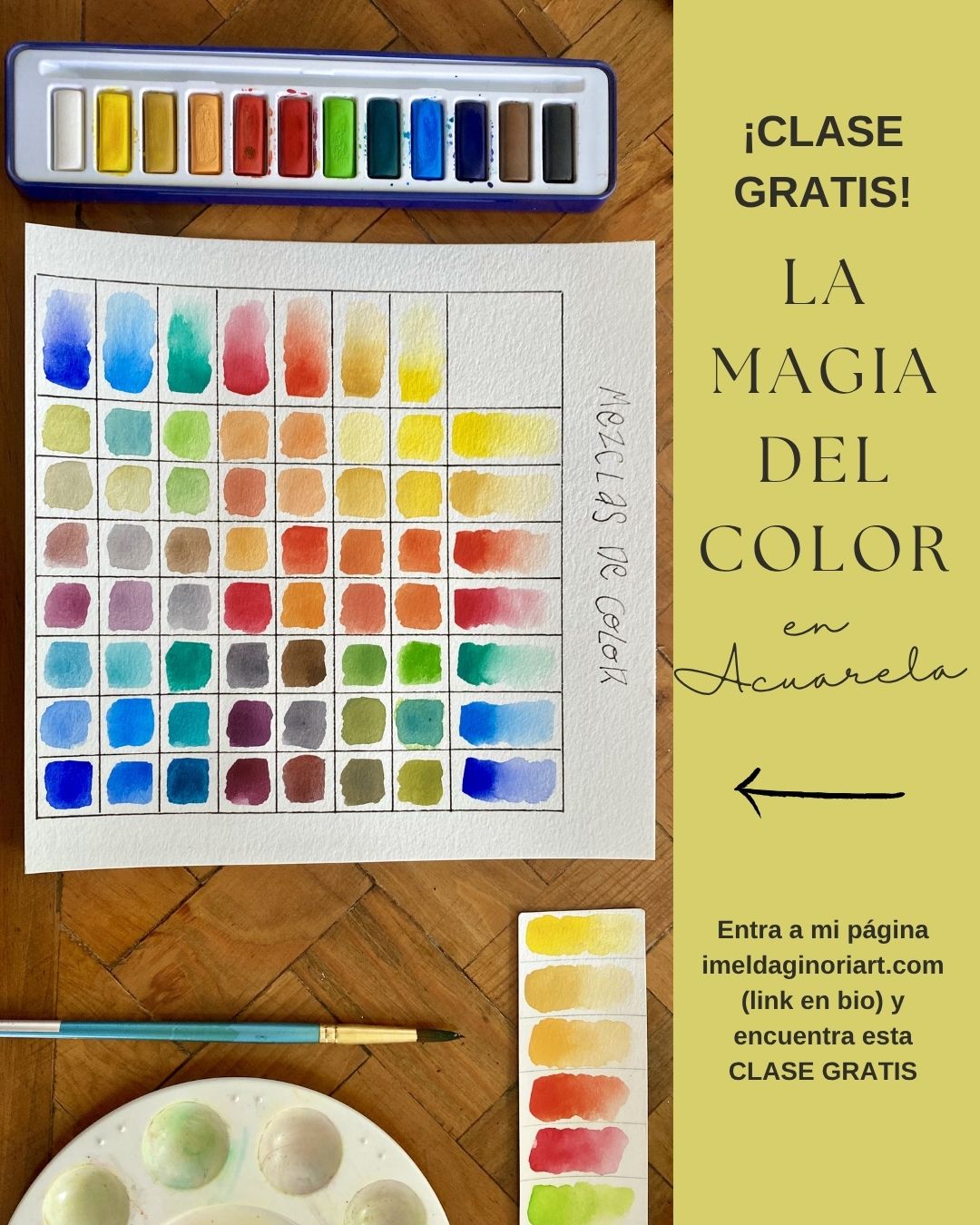 Taller ONLINE - La magia del color en acuarela: El color como nunca lo habías visto.