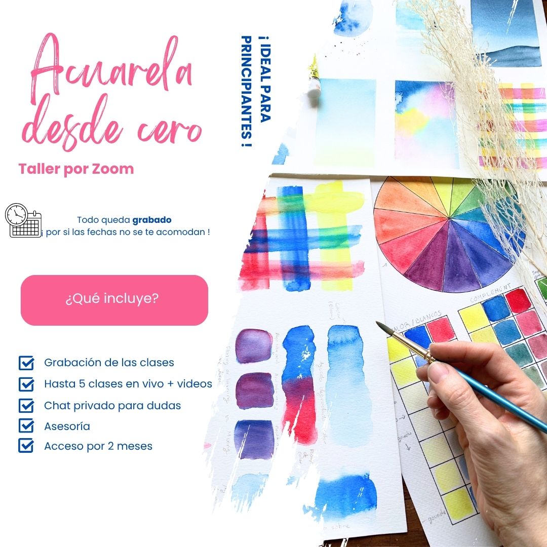 TALLER ACUARELA DESDE CERO [En Línea]