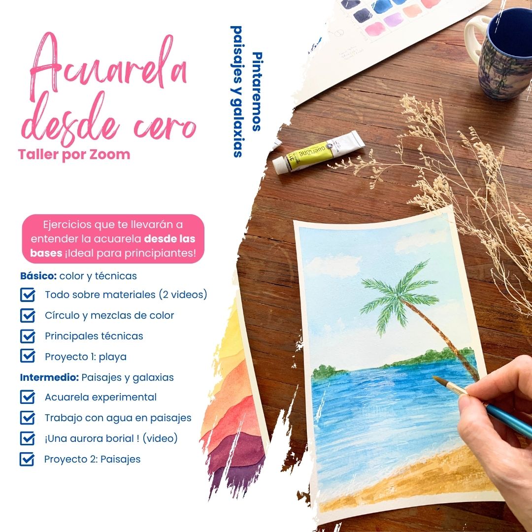 TALLER ACUARELA DESDE CERO [En Línea]